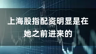 上海股指配资明显是在她之前进来的